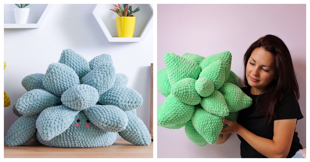 Succulent Pillow Crochet Patterns