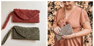 The Crescent Clutch Wristlet Free Crochet Pattern and Video Tutorial