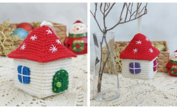 The Magic Little House Ornament Free Crochet Pattern