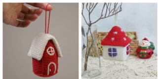 The Magic Little House Ornament Free Crochet Pattern