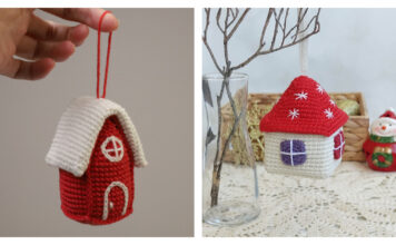 The Magic Little House Ornament Free Crochet Pattern