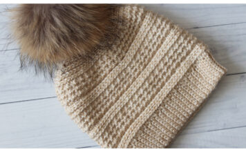 Winter Beanie Free Crochet Pattern and Video Tutorial