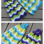 Chevron Kitchen Towel Free Crochet Pattern