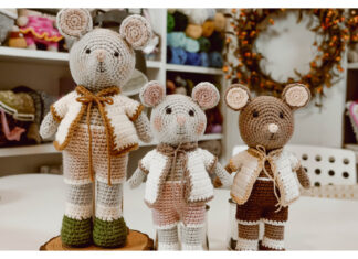 Amigurumi Mouse Free Crochet Pattern and Video Tutorial