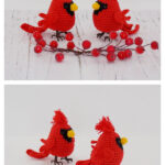 Cardinal Bird Amigurumi Crochet Pattern