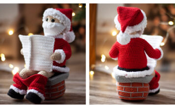 Christmas Bad Santa Amigurumi Crochet Pattern