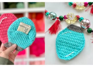 Christmas Light Gift Pocket Free Crochet Pattern