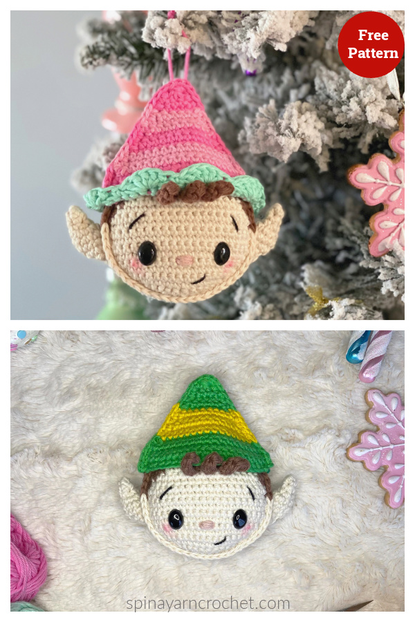 Elf Ornament Free Crochet Pattern 
