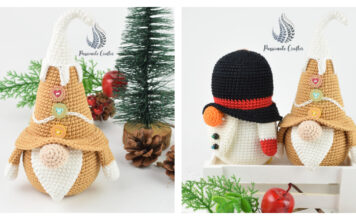 Gingerbread Christmas Gnome Amigurumi Free Crochet Pattern