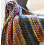 Granny Spike Mountain Throw Free Crochet Pattern