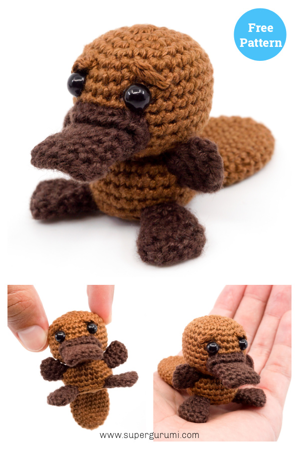 Mini Platypus Amigurumi Free Crochet Pattern