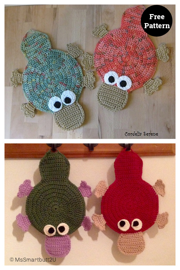 Platypus Potholder Free Crochet Pattern