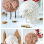 Sheep and Reindeer Ornaments Free Crochet Pattern