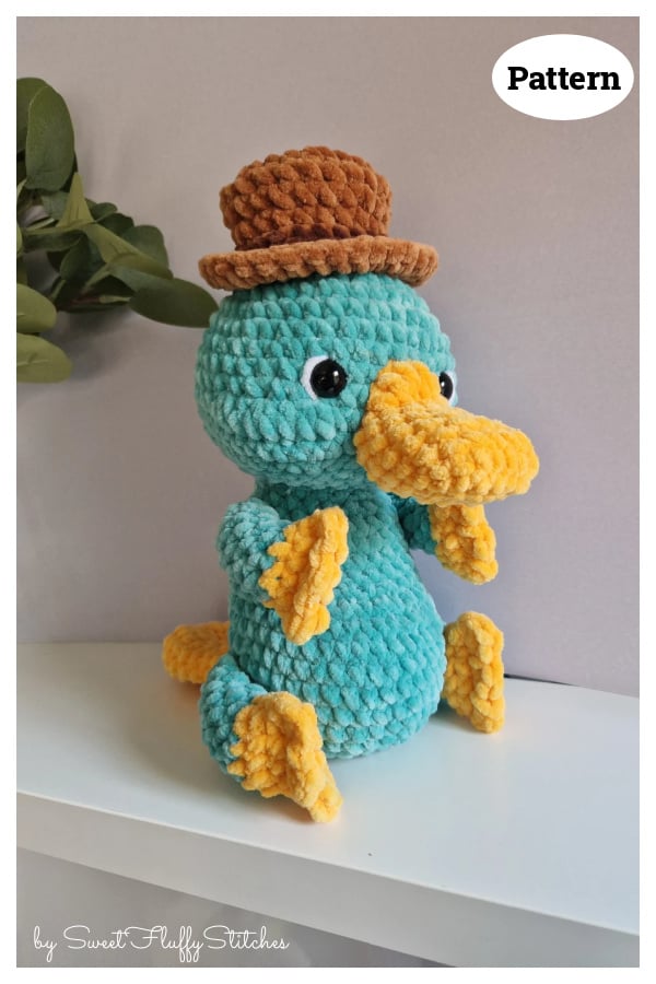 Stuffed Platypus Toy Crochet Pattern