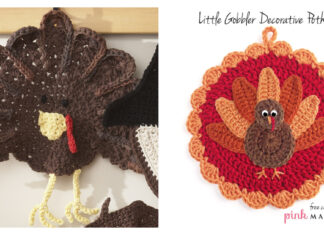 Thanksgiving Decorative Potholder Free Crochet Pattern