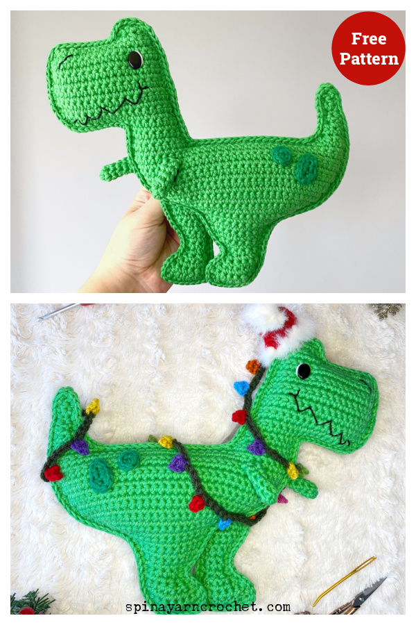 Tyrannosaurus Rex Amigurumi Free Crochet Pattern 