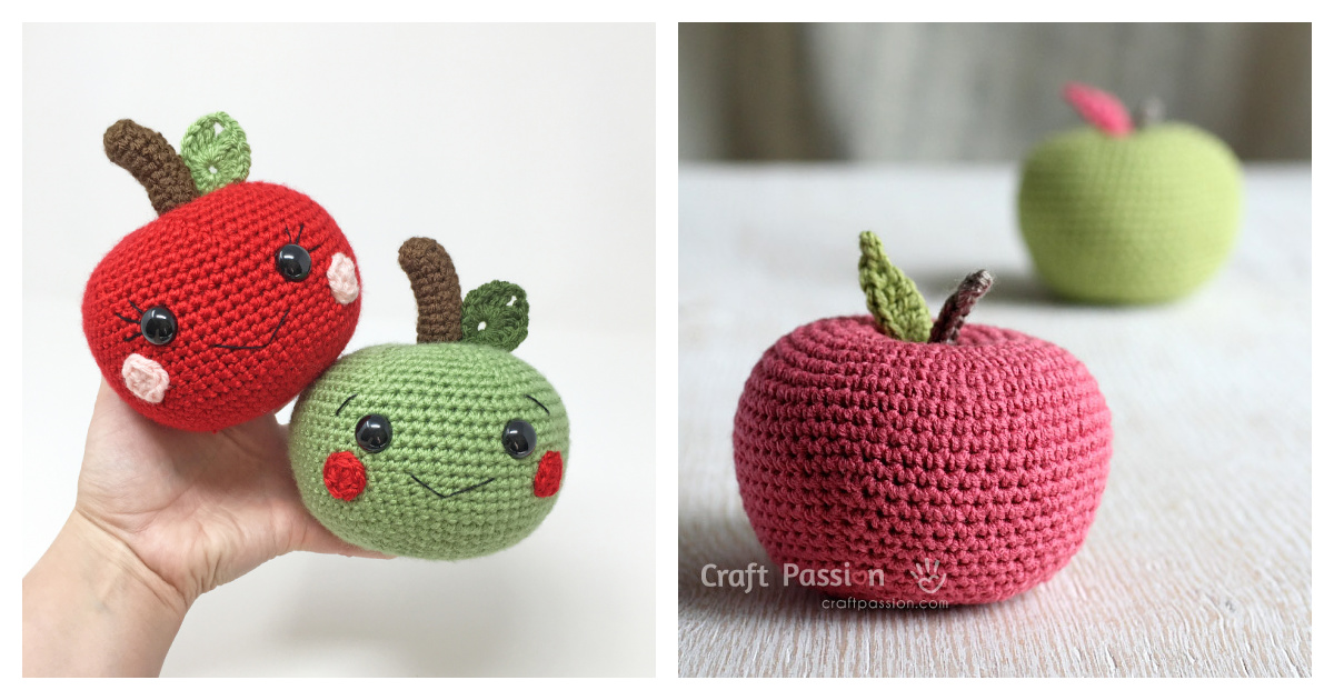 Apple Amigurumi Free Crochet Pattern