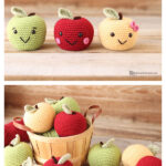 Apple and Apple Slices Amigurumi Free Crochet Pattern