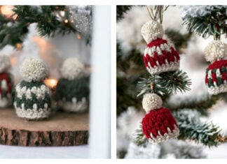 Brighton Christmas Hat Ornament Free Crochet Pattern