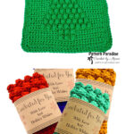 Christmas Tree Dishcloth Free Crochet Pattern