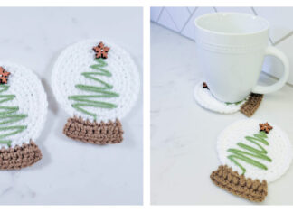 Christmas Tree Snow Globe Free Crochet Pattern and Video Tutorial