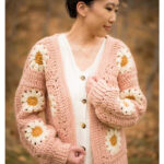 Cozy Days Daisy Cardigan Free Crochet Pattern and Video Tutorial