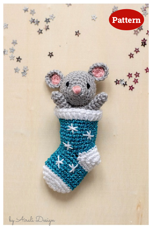 Little Mouse Stocking Crochet Pattern