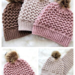 Simple Kelsey Beanie Hat Free Crochet Pattern