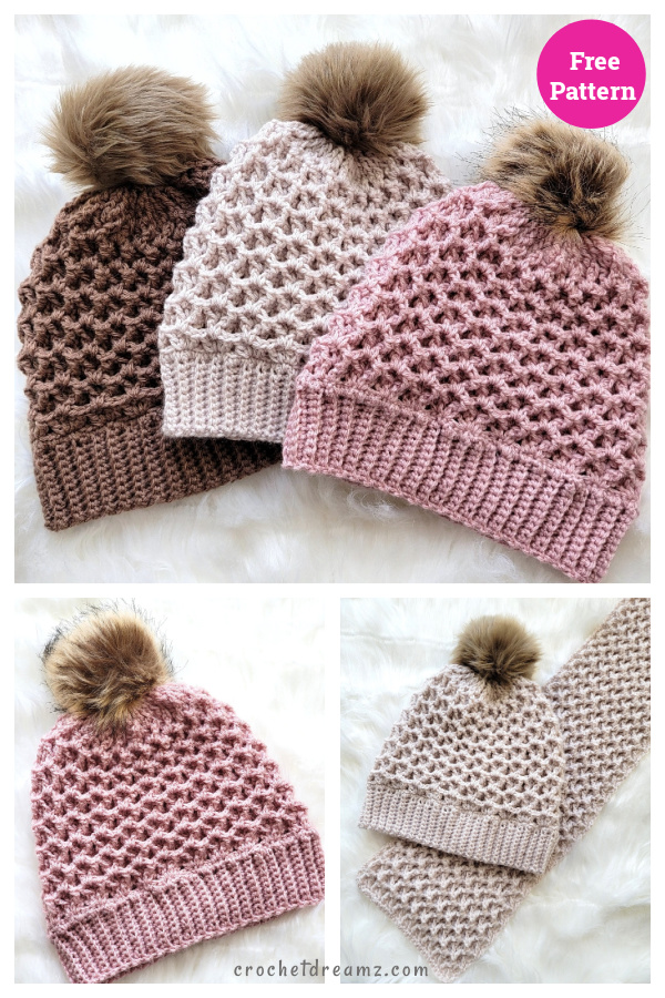 Simple Kelsey Beanie Hat Free Crochet Pattern