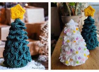 Standing Christmas Tree Free Crochet Pattern