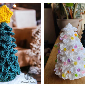 Standing Christmas Tree Free Crochet Pattern