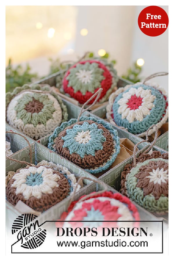 Vintage Vibe Baubles Free Crochet Pattern