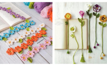 10+ Flower Bookmark Crochet Patterns