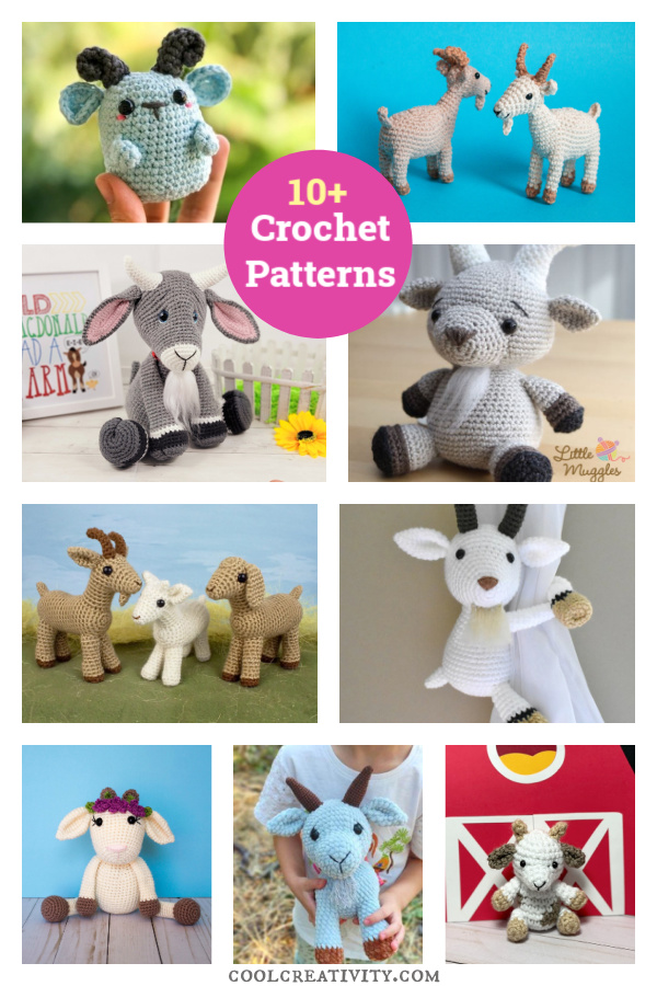 10+ Goat Amigurumi Crochet Patterns 