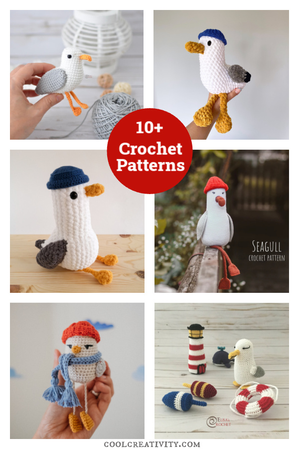 10+ Seagull Amigurumi Crochet Patterns 