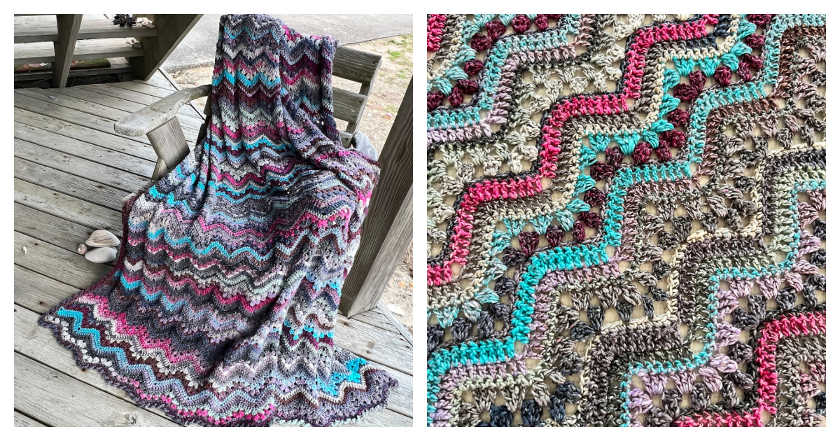 6-Day Beach House Blanket Free Crochet Pattern
