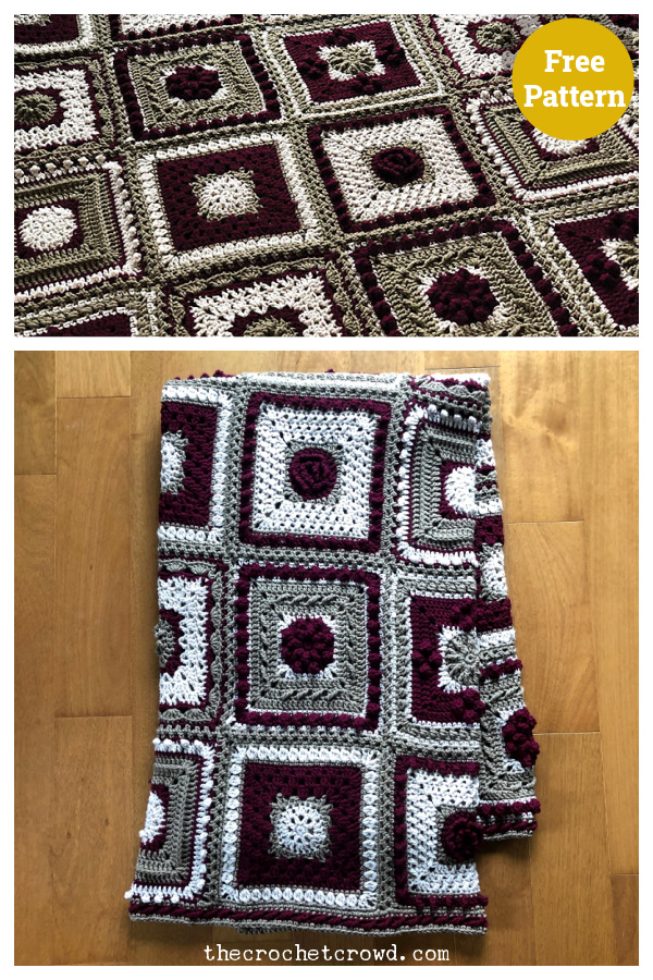 7 Day Sampler Afghan Free Crochet Pattern