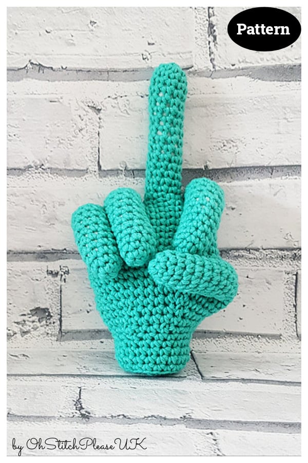 Hand with Moveable Fingers Crochet Pattern