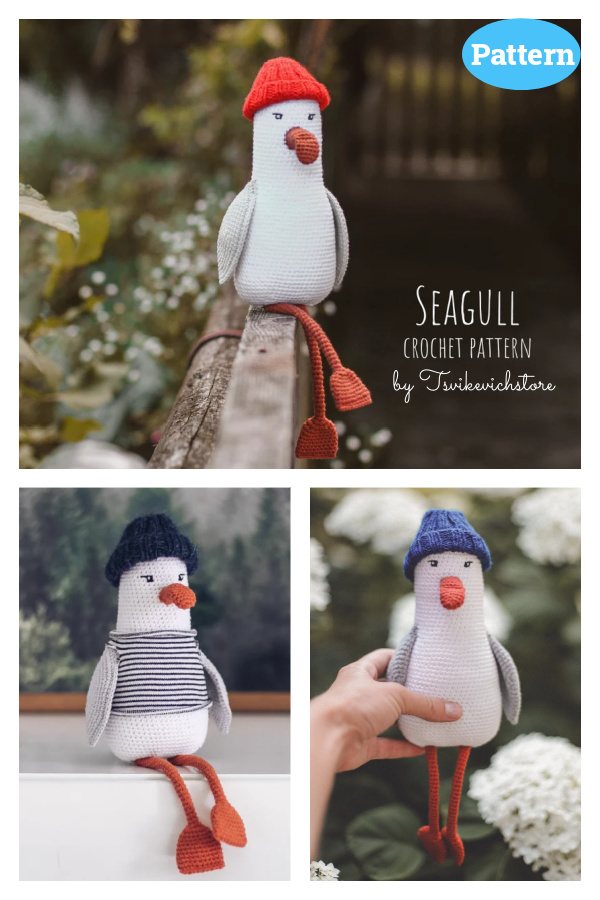 Amigurumi Seagull Crochet Pattern