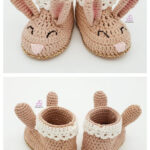 Benjamin the Bunny Baby Booties Crochet Pattern