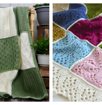 Block Sampler Blanket Free Crochet Patterns