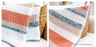 Block Stitch Easy Blanket Free Crochet Pattern