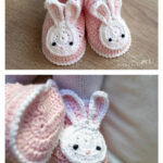 Bunny Baby Booties Free Crochet Pattern and Video Tutorial