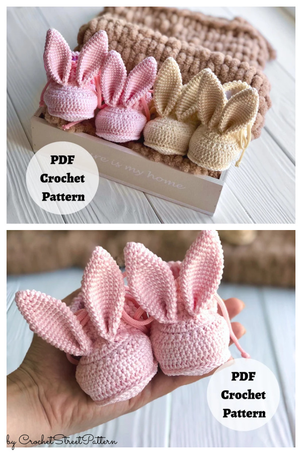 Bunny Baby Socks Crochet Pattern