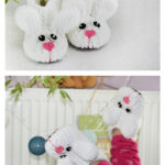 Bunny Velvet Baby Boots Free Crochet Pattern and Video Tutorial