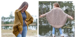 Cozy Cocoon Sweater Cardigan Free Crochet Pattern