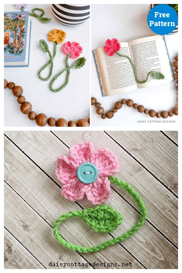 Dainty Daisy Bookmark Free Crochet Pattern