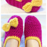 Easy Chunky Ballerina Slippers Free Crochet Pattern