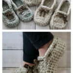 Fireside Slippers Free Crochet Pattern and Video Tutorial