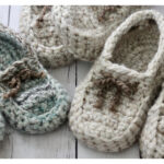 Fireside Slippers Free Crochet Pattern and Video Tutorial